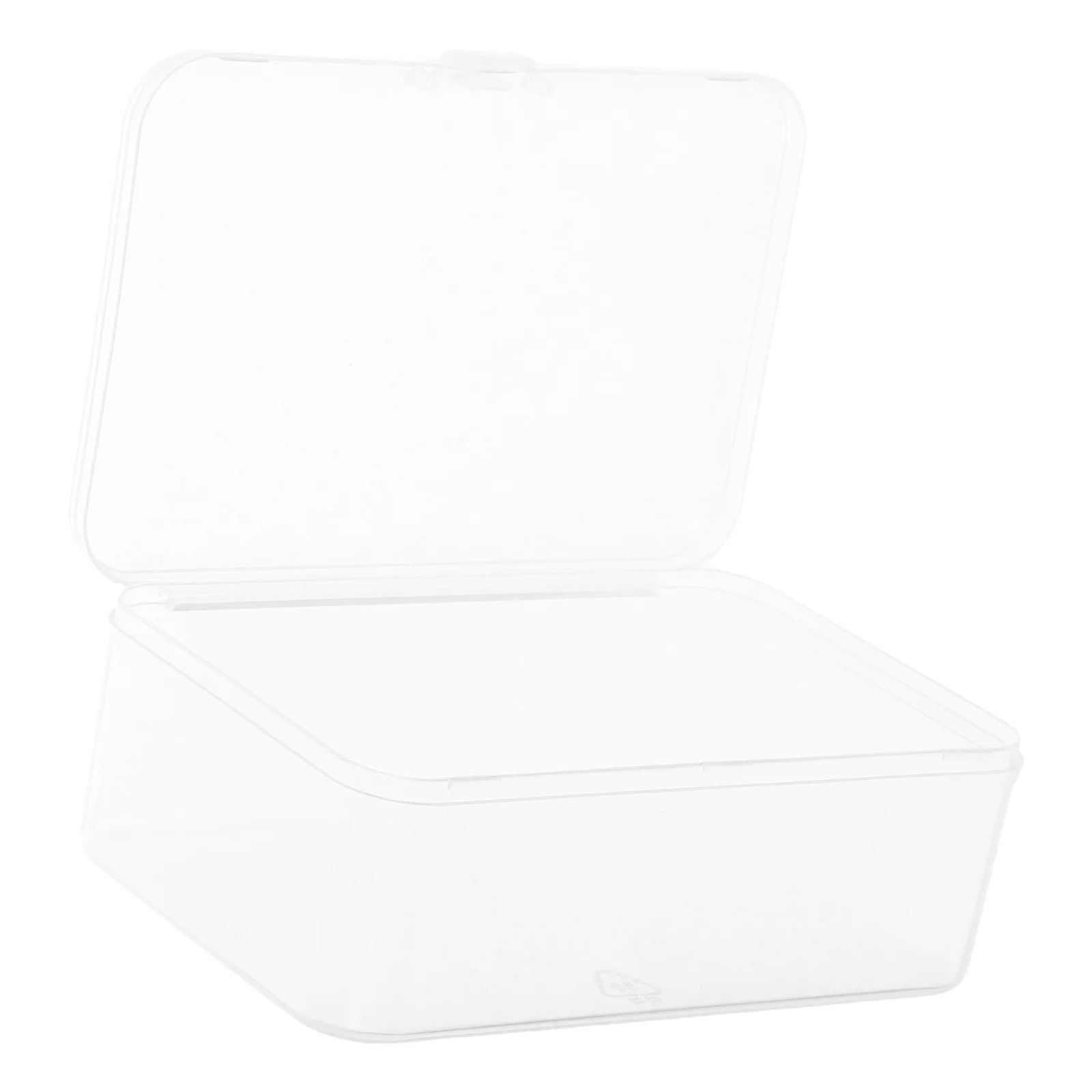 Transparent Storage Box Rectangular Plastic Boxes Clear Containers Parts Holder Small Storage Container Hinged Lids Plastic Bin