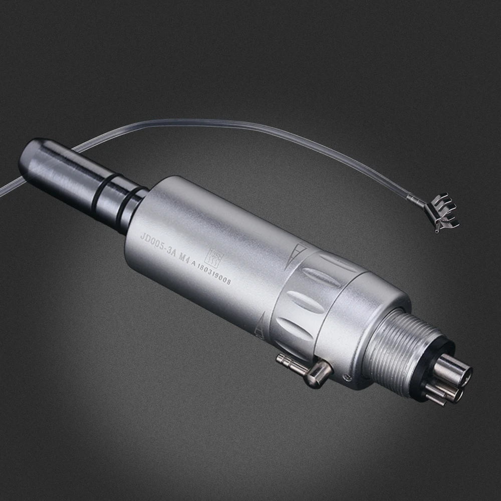 Dental Air Motor 2/4 Holes Low Speed Handpiece 1:1 Direct Drive Autoclavable 135°C for E-type Headpiece