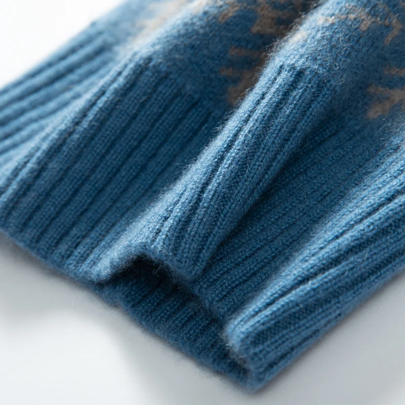 Merrilamb Winter reine Kaschmir mütze für Frauen Mode gestrickte Farbe Jacquard Schädel Mützen im Freien erwachsene Frau weiche warme Mütze – Detail 14
