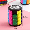 TOBEFU 3D Magic Corn Cube Tower Puzzle Speed Cube Wheel Rotating Game Cubos Cylindrical Toys for Children Educational Gifts 5