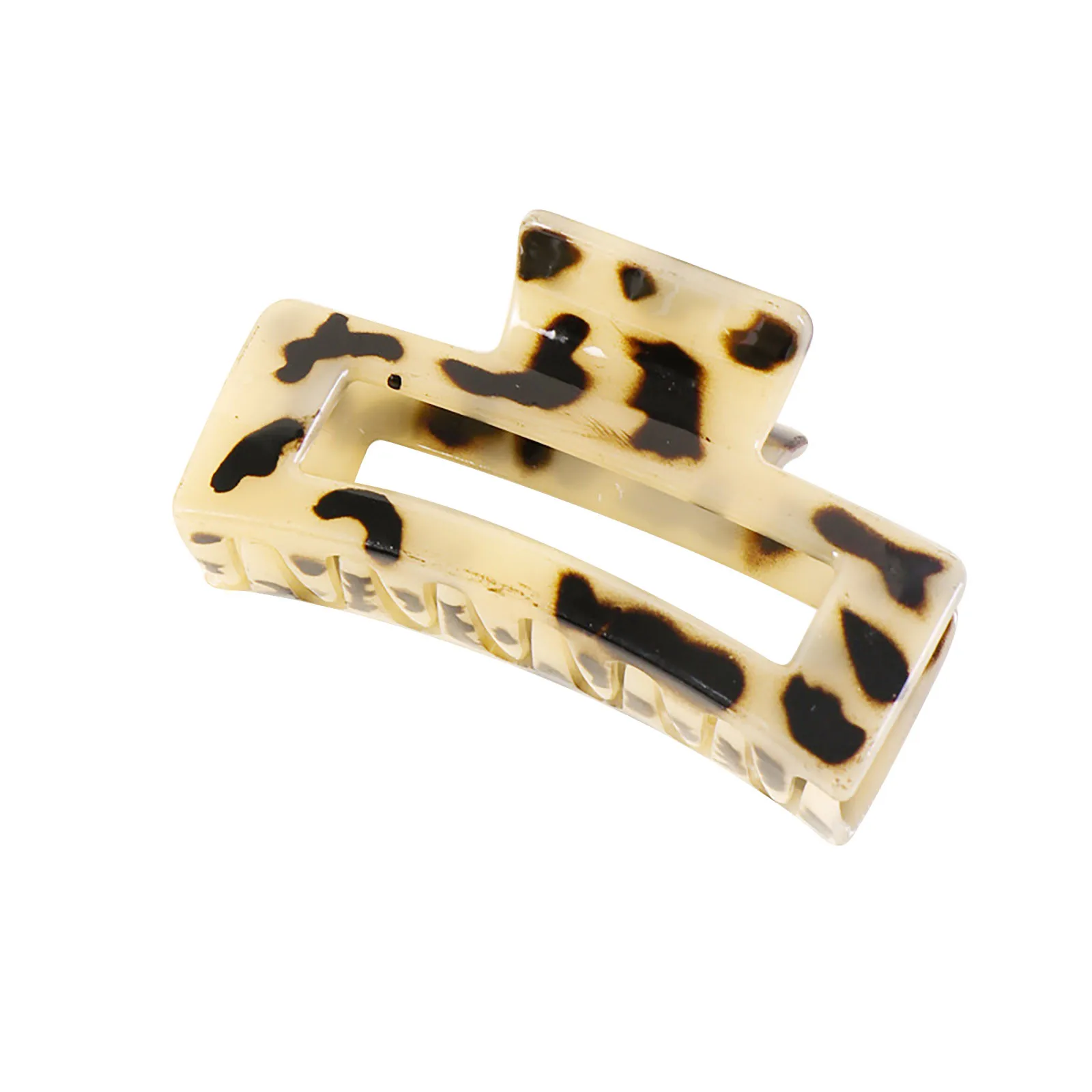 alt="Four large, non-slip Hair Claw Clips for women.