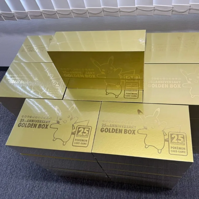 Original Pokemon PTCG 25th Anniversary Golden Gift Box