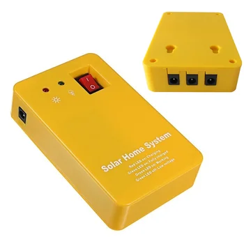 Solar Power Panel Generator Home System Kit With 3 LED Bulbs Solar Lamp Emergency Light 4 Heads USB Charging for Outdoor Garden 2