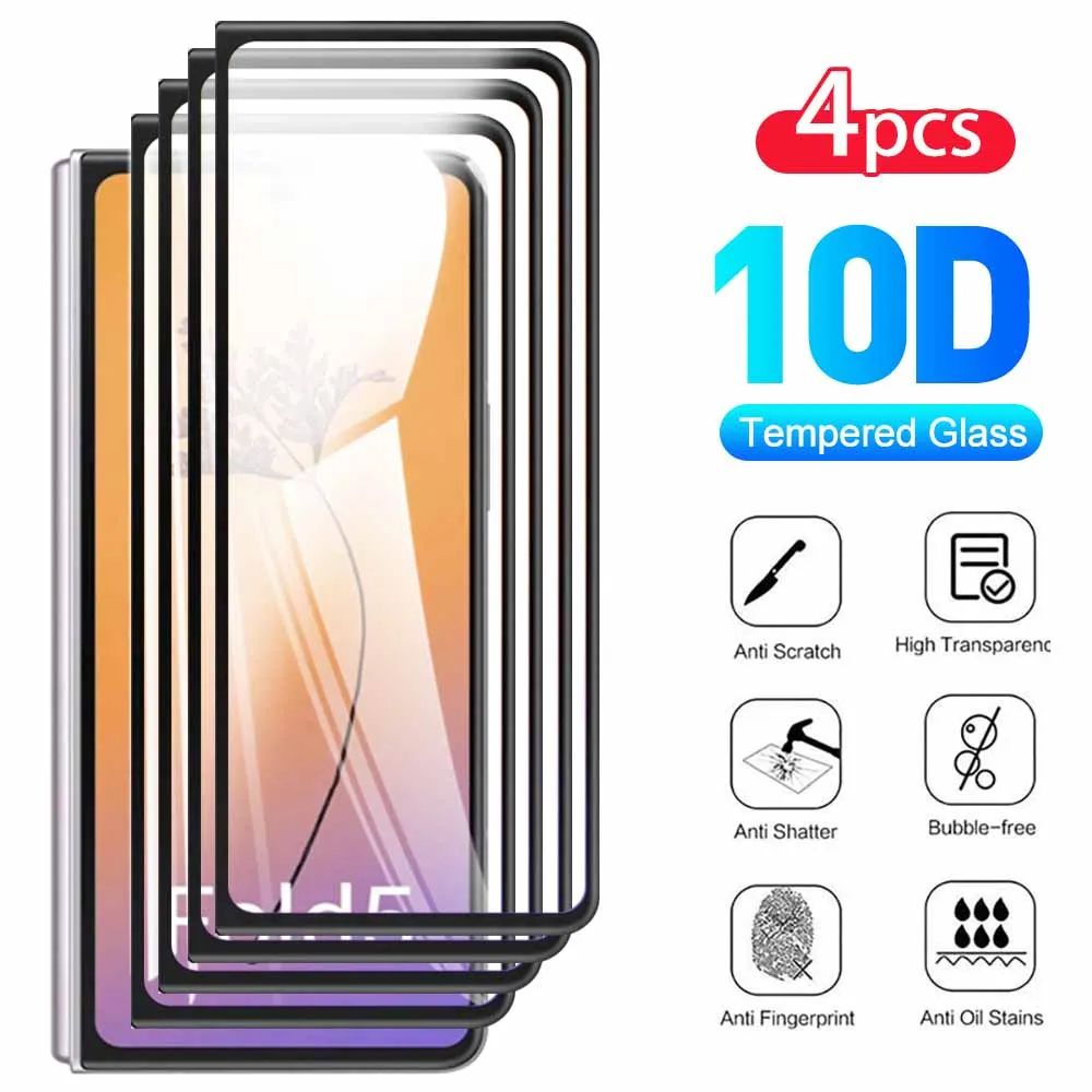 Custodia In Pellicola Temperata Da 4 Pezzi Per Samsung Galaxy Z Fold5 5G Proteggi Schermo Per Samsung Z Fold Zfold5 Zfold5 Cover Protettiva In Pellico