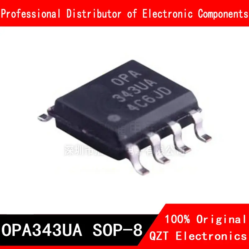 10pcs/lot OPA343UA SOP OPA343 OPA343U SOP-8 new original In Stock