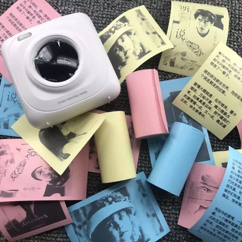 5 Rolls Applicable Models For Meow P1 and Ericsson A6 Printer Color Thermal Printing Paper