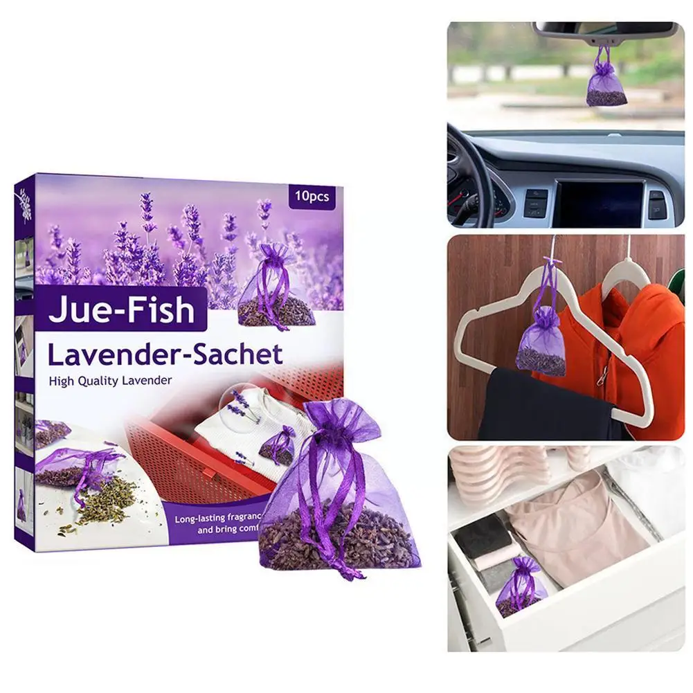 Portable Sachet Bag Flower Printing Wardrobe Deodorant Fresh Drawer Bag Dried Sachet Lavender Home Aromatherapy Smell Offic K5I4