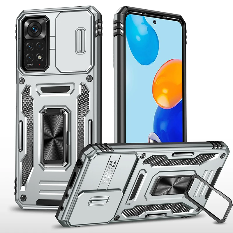 BRAND SET Custodia per Xiaomi Redmi Note 11 Pro 5G Marmo Progettato Cover Posteriore in Vetro Temperato Protezione Antiurto in Silicone TPU Case per Xiaomi Redmi Note 11 Pro 5G-Bianco