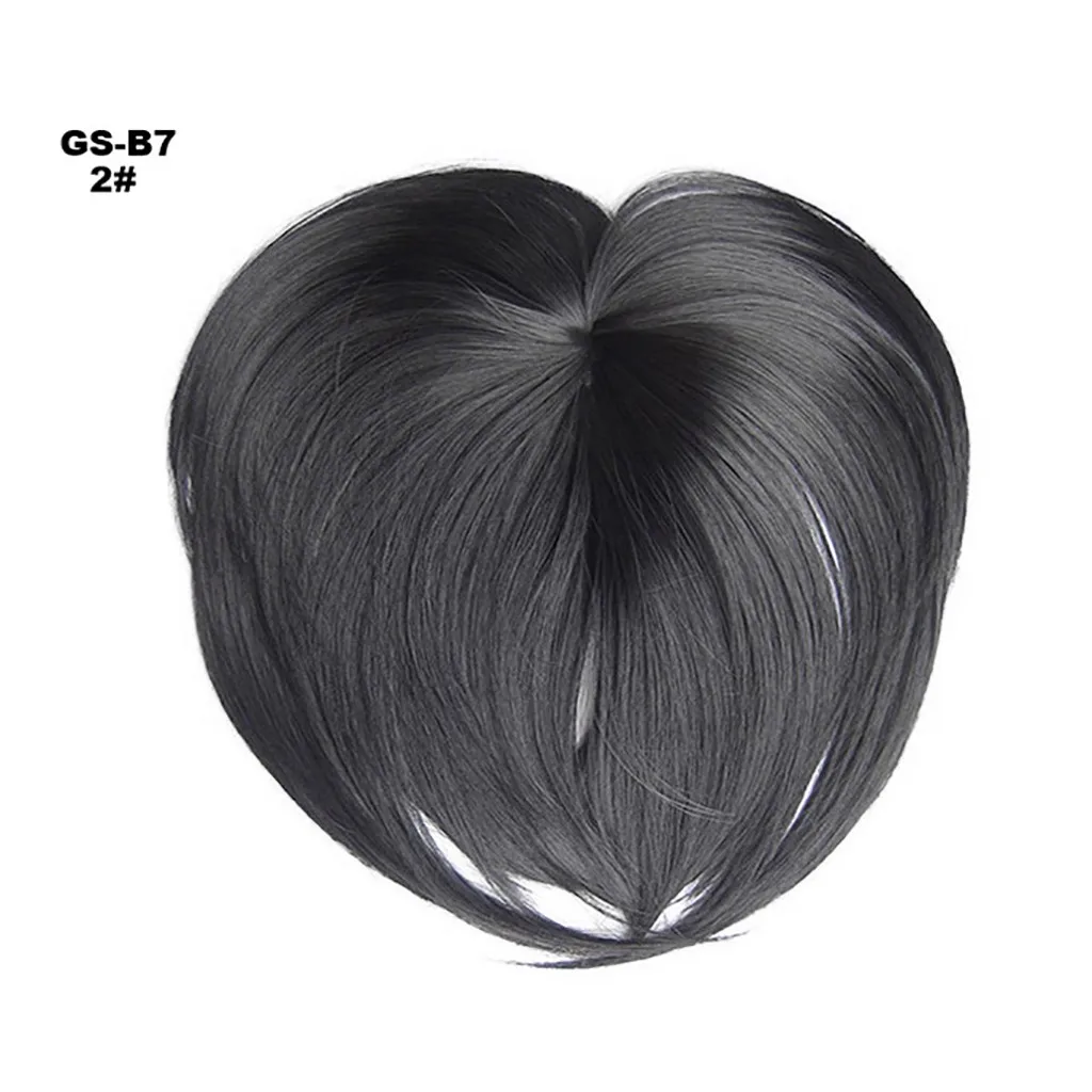 Human Hair Toppers for Women Clips in Human Hair Bangs Fringe Hairpieces Middle human hair extensions