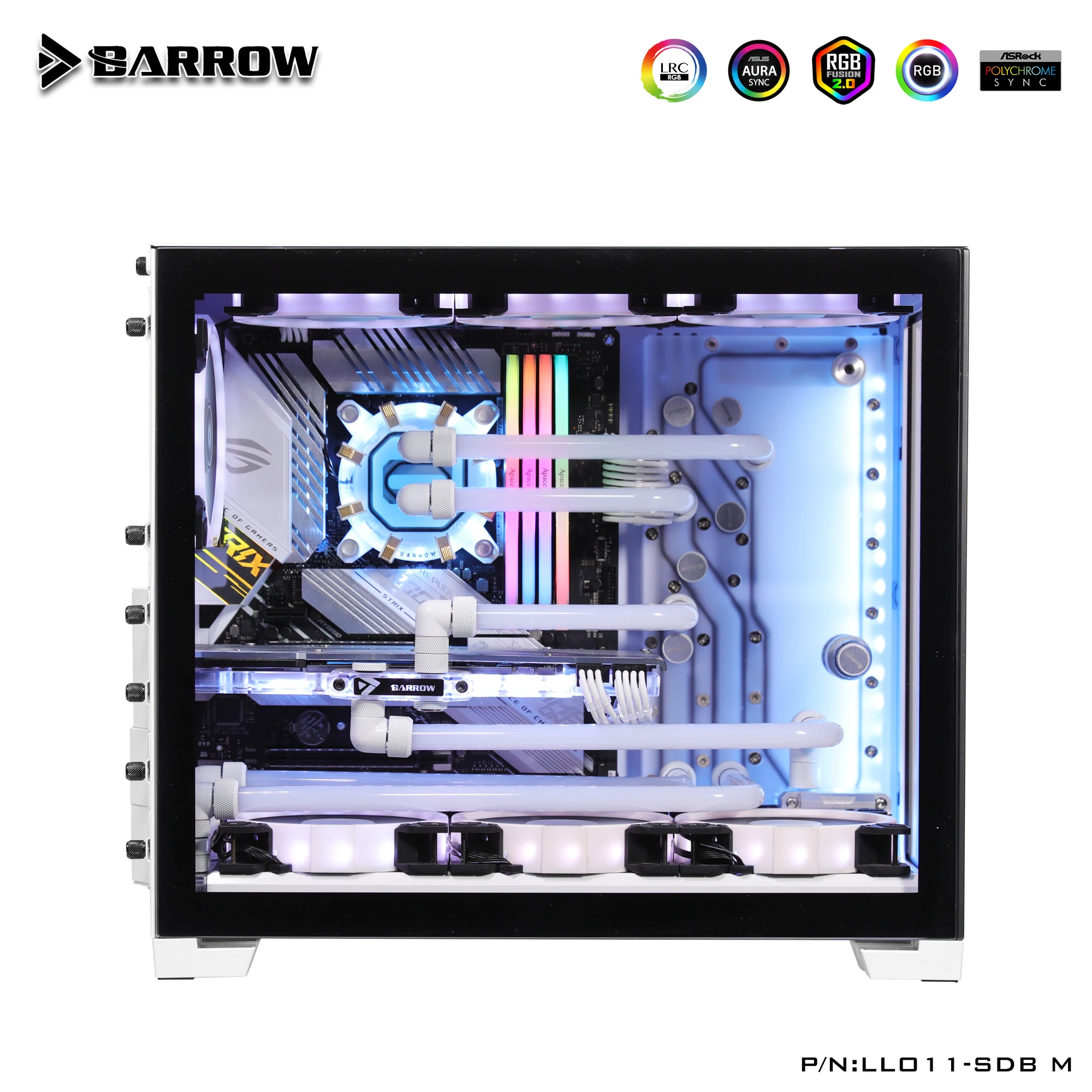 

Barrow Distroplate for LIAN LI O11 MINI Case LLO11-SDB M Water Cooling System for PC Gaming 5V 3PIN ARGB Waterway Board