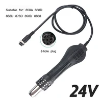 8 Holes/8 Wire Hot Air Gun Handle BGA Rework Solder Hot Air Blower Heat Gun FOR 858 8586 878 898D Soldering Station  dryer fan 1