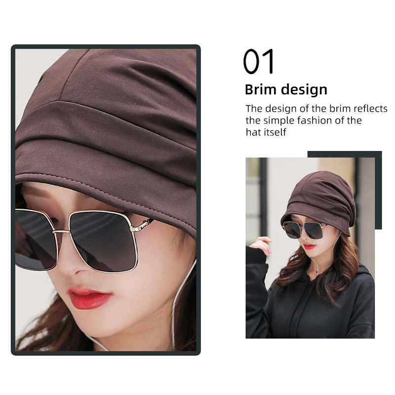 Windproof Winter Hat Women Bucket Hat
