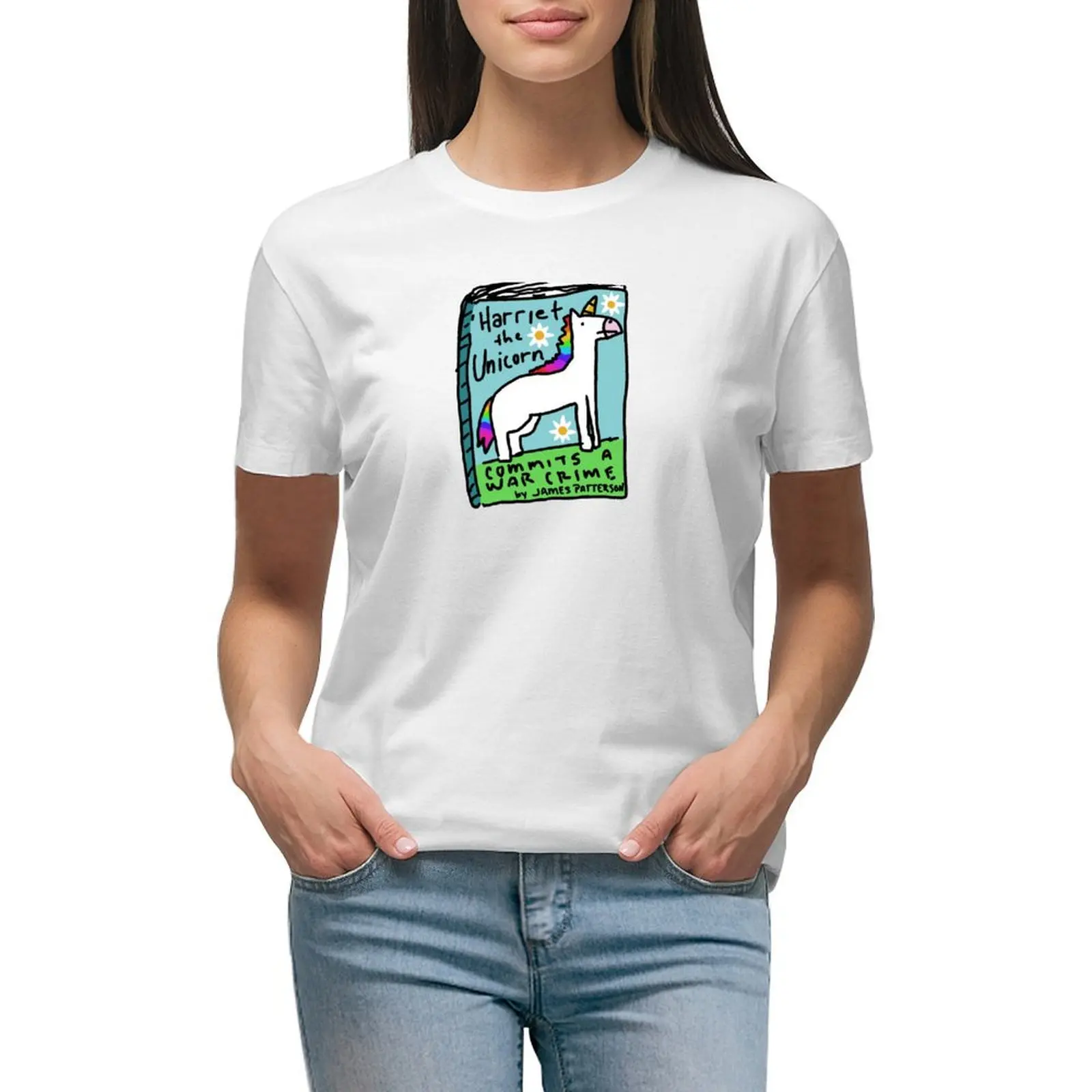 

Harriet the Unicorn by James Patterson T-shirt shirts graphic tees Aesthetic clothing Blouse T-shirt Women