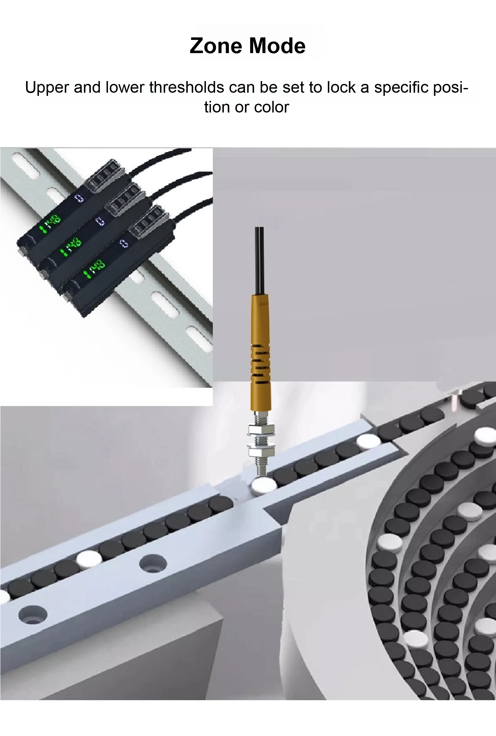 FX-551 Digital Fiber Optic Sensor 12-24V NPN Diffuse Through Beam Switch for Con