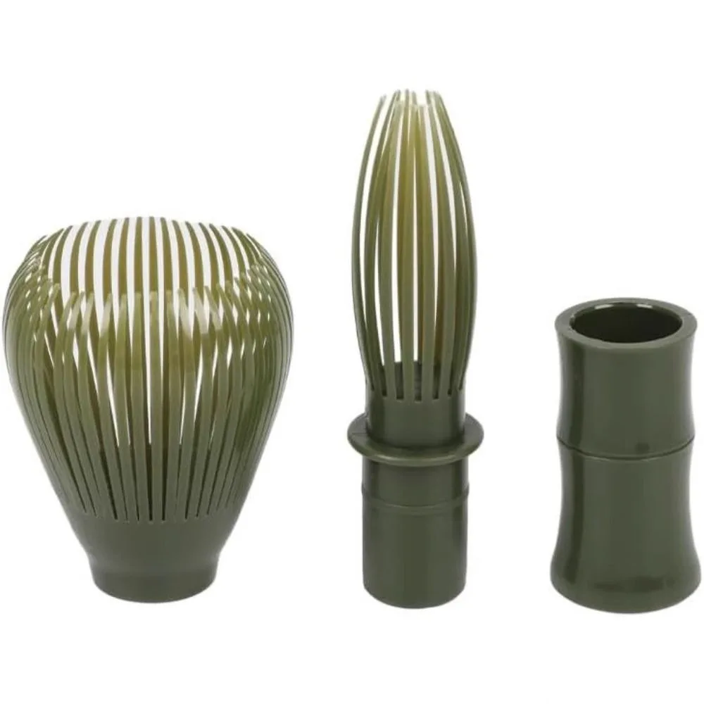 خفاقة ماتشا فاخرة مع حامل راتنج