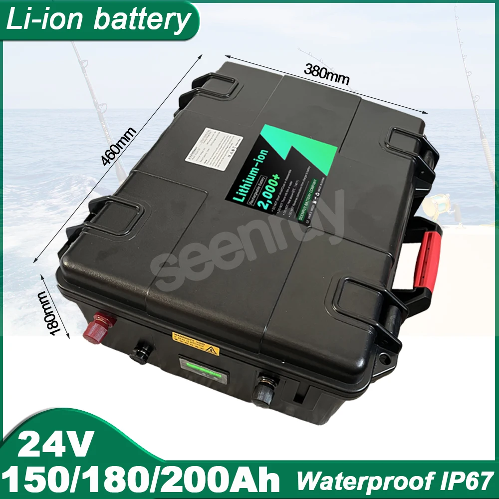 24V 150Ah 180Ah 200Ah Li Ion Con Caricabatterie Batteria Ai Polimeri Di Litio Perfetto Per Jet Board Seascooter Hydrofoil Fishing Boat