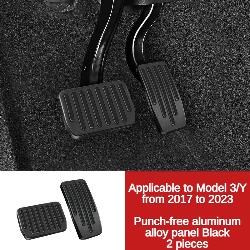 

Red For 2017-2023 Tesla Model 3 Metal Brake Accelerator Pedal Model Y Sports Performance Version Pedal Modification Accessories