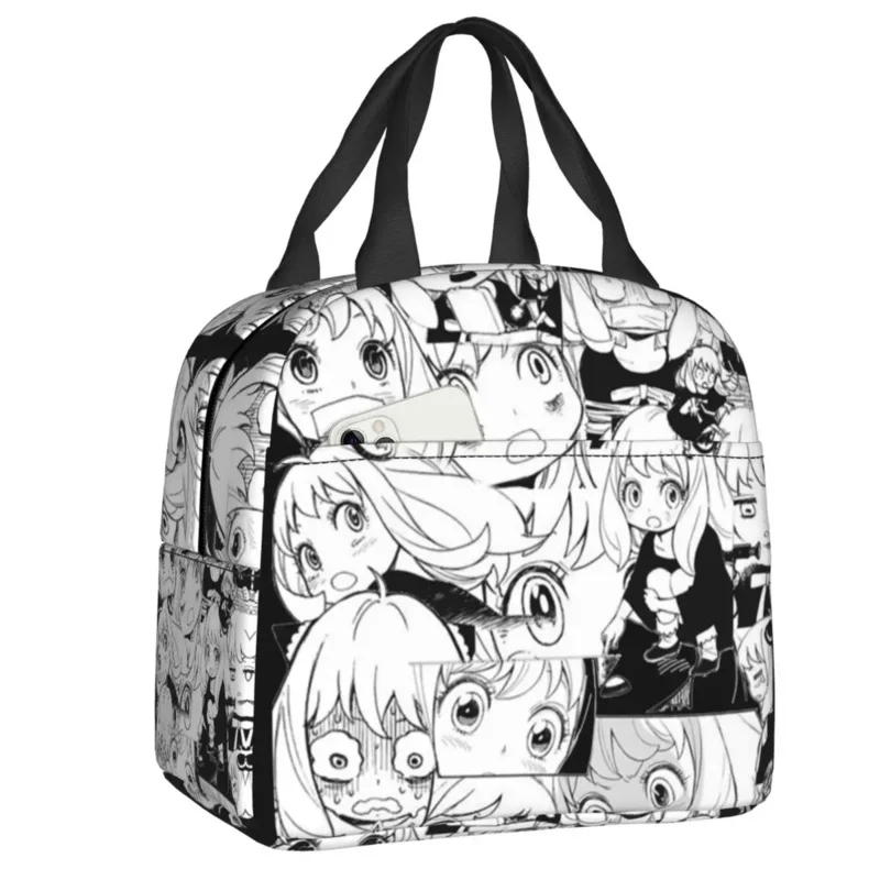 

Spy X Family Anime Manga Insulated Lunch Bags Anya Loid Yor Forger Portable Thermal Cooler Food Lunch Box Outdoor Camping Travel