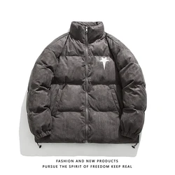 Winter Jacket Men Parkas Thicken Warm Coat Mens  Hip Hop loose Jackets Solid Color Windproof Coat Women's Fashion New Streetwear