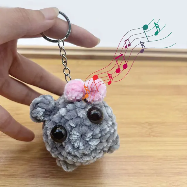 Sad Hamster Meme Sound Music Plush Toy Crochet Plush Sad Hamster