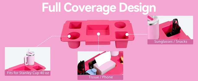 Tiga Top Cup Holder Tray Accessory For Bogg Bag X-Large - Fit For Stanley Cup - EVA Material Is Water-Resistant - Women Phone Holder For Bogg Bag - Divider And - View #3