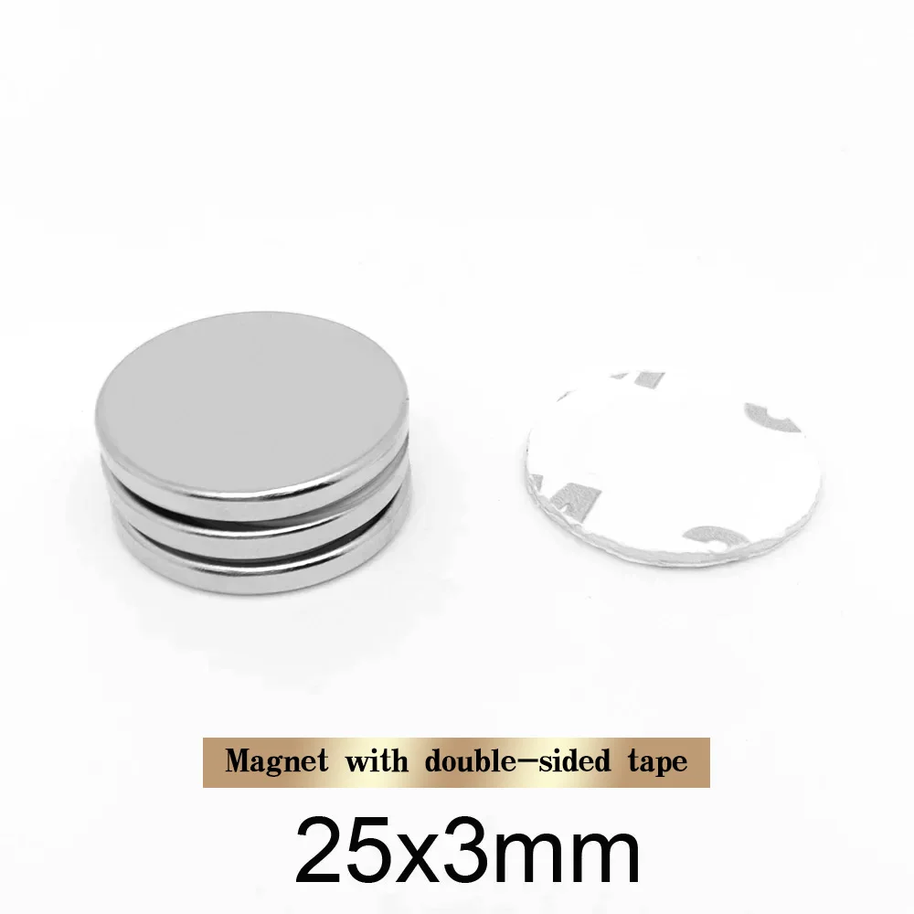 5/10/20/50/100/200pcs 20×1 Strong Powerful Magnets With 3M Tape 20x1mm Round Search Magnet 20*1 Permanent Neodymium Magnet Disc