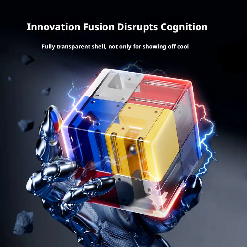 뜨거운 3D 미로 매직 큐브 6면 투명 퍼즐 스피드 큐브 롤링 볼 큐브 미로 장난감 어린이를위한 스트레스 해소 장난감