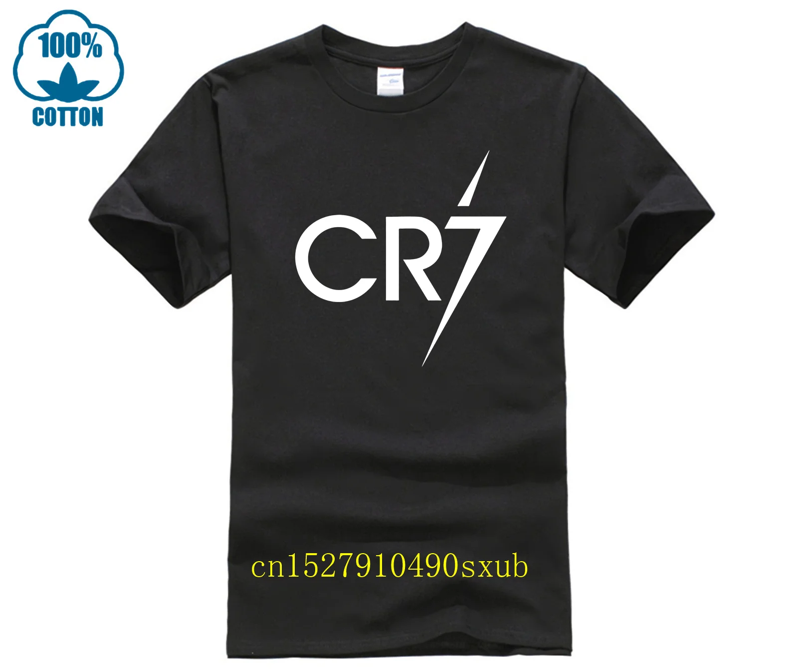 Cr7 Cristiano Ronaldo T-Shirt Top New Fashion Cotton Manica Corta Girocollo