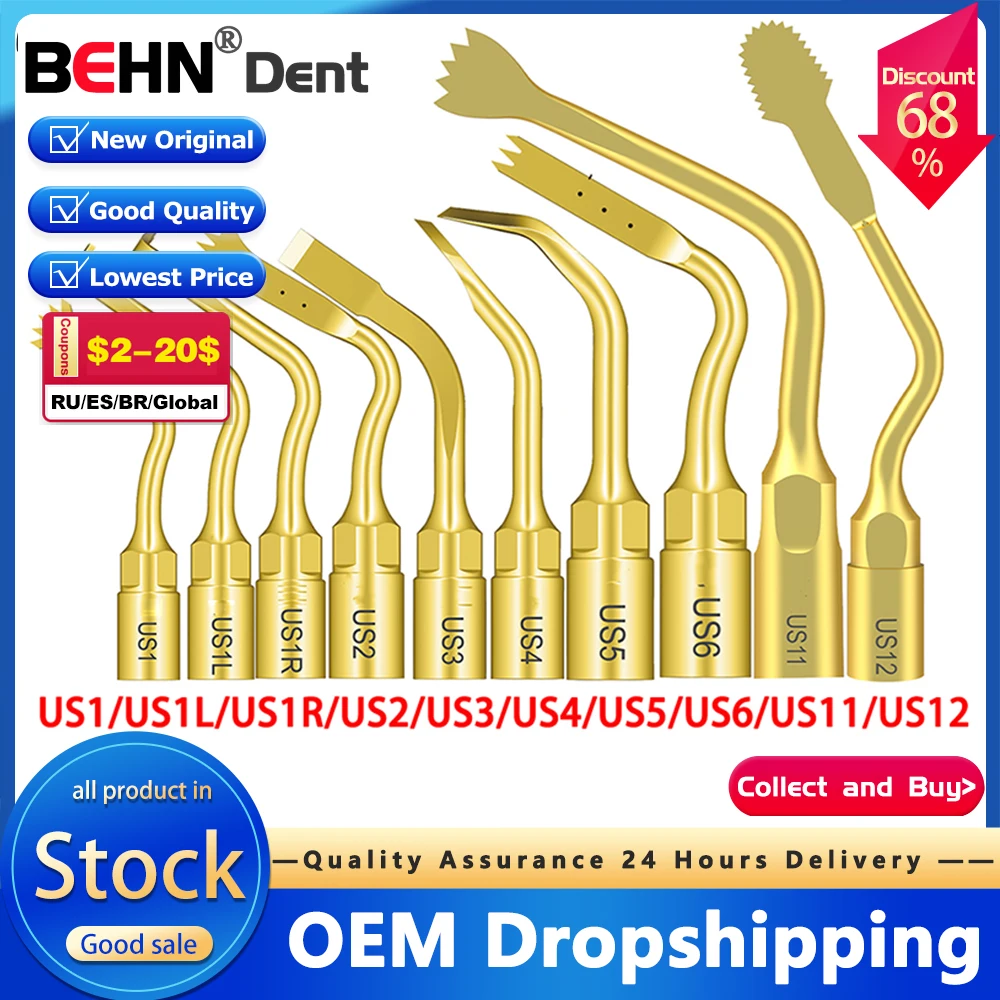 

US1 Dental Piezosurgery Tips US9 Mectron Woodpecker Dmetec NSK Bone Cutting Sinus Lifting Implant Dental Handpiece Piezo Surgery
