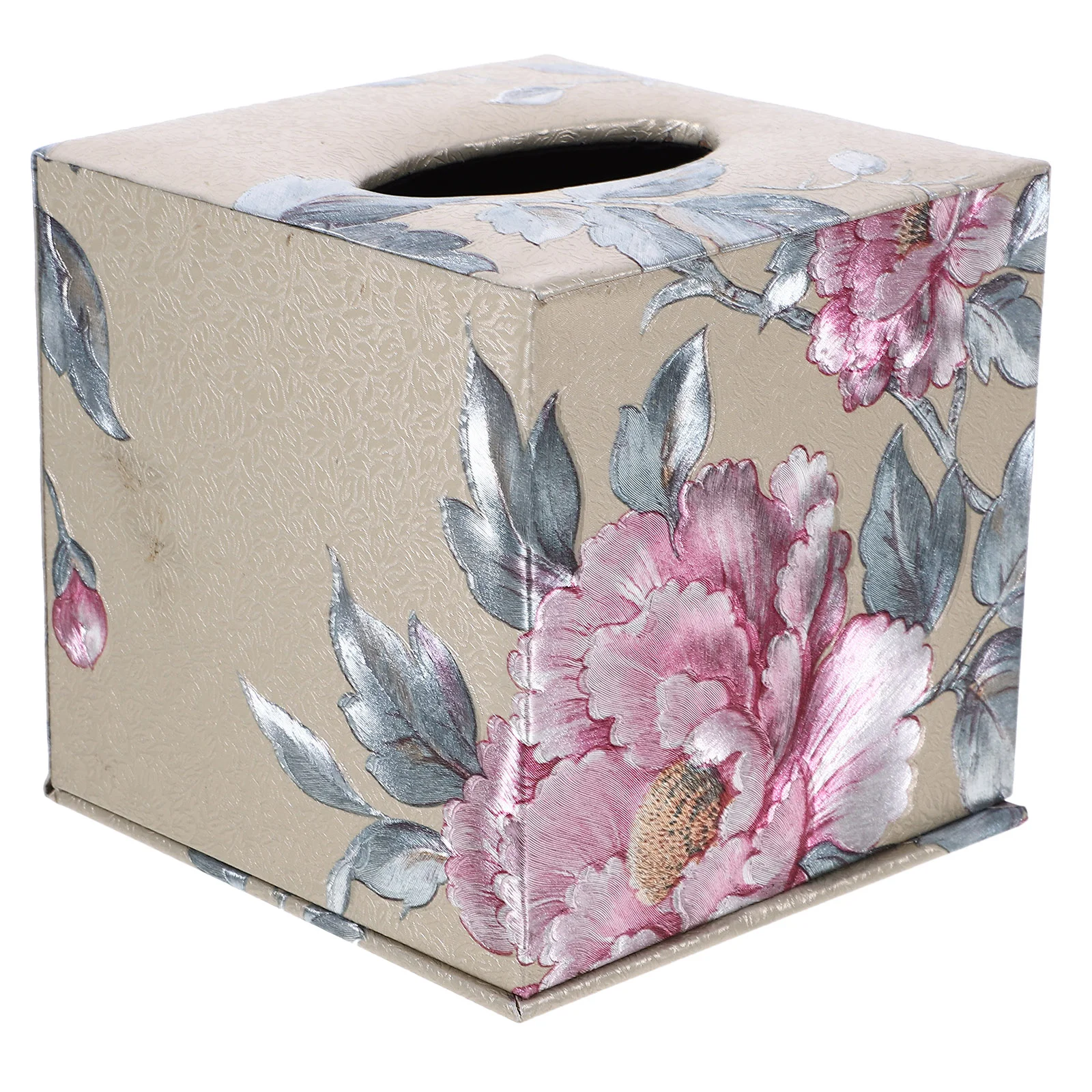 

Theoffice Car Tissue Holder Square Retro Container Napkin Storage Case Fiberboard Dinner