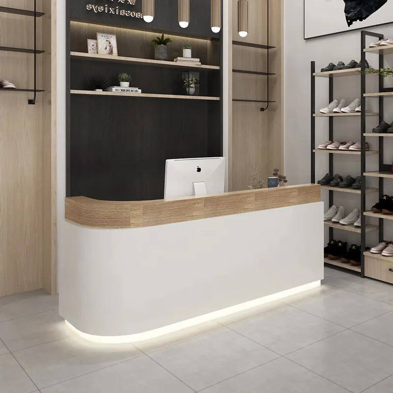 Description Picture 2 of itemInformation Reception Desks European Hospital Shop Mobile Cashier Table Luxury Office Silla De Escritorio Beauty Salon Furniture