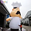 Customized 20 Feet Large Inflatable Chef Cartoon Promotional 6m High Airblown Cook For Decoration Toys 4