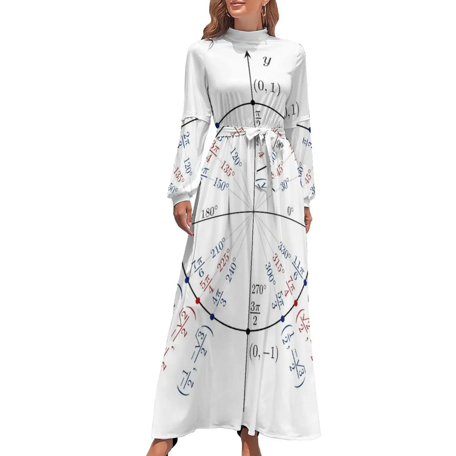 thumbnail image 1 of Vestido largo Unit Circle tendencia en ropa de mujer 2024 Vestido largo de verano para mujer, 1 of 5