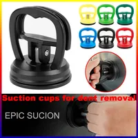 1 PC Car Dent Puller Suction Cup Tool – Body Panel Remover for Small Dents, Paintless Repair, Quick‑Release Handle, Random Color