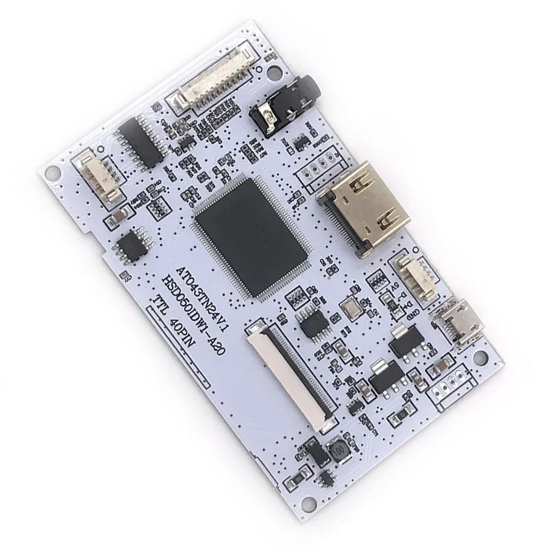 40핀 LCD 화면용 HDMI1.2 LVDS 제어 보드 스피커 이어폰 AT043TN24 V.1 480(RGB)×272 HSD050IDW1 RGB ×480