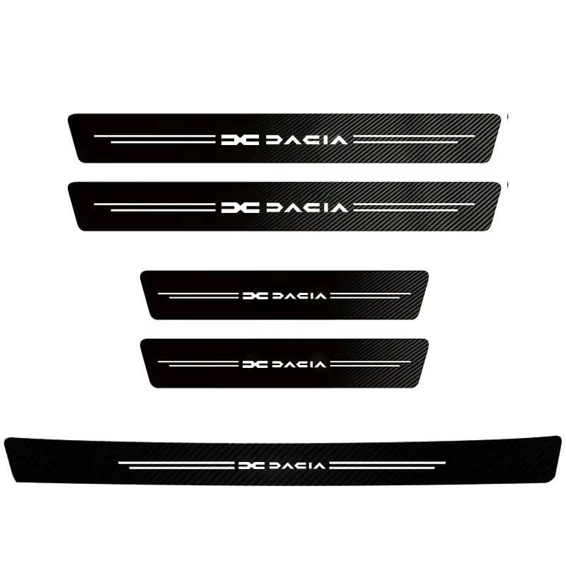 Carbon Fiber Car Door Sill Anti-Stepping Protector Stickers - Set of 1/4/5 Pieces