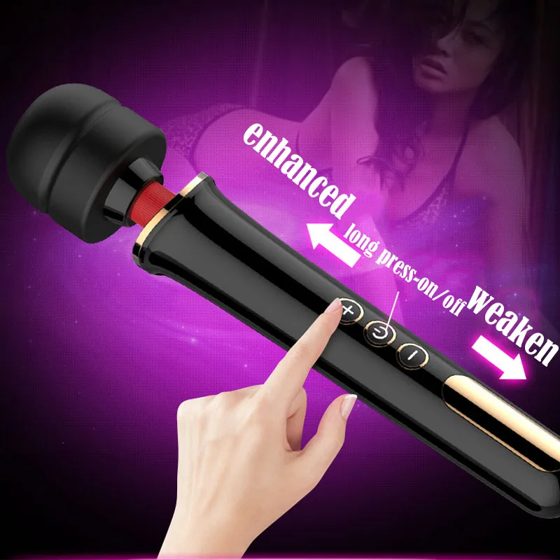 Female Masturbator 10 Speeds Powerful Dildo Vibrator Av Massager Wand G Spot Clitoris Stimulator Nipple Teasing Adult Sex Toys 1