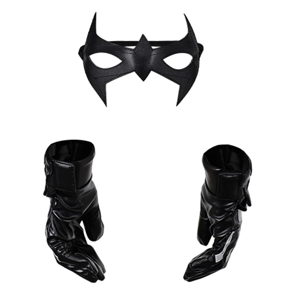 Wing Of Night Mask Gloves Movie Male Superhero Cosplay Fantasy Costume Accessories Men Roleplay Fantasia Prop Halloween