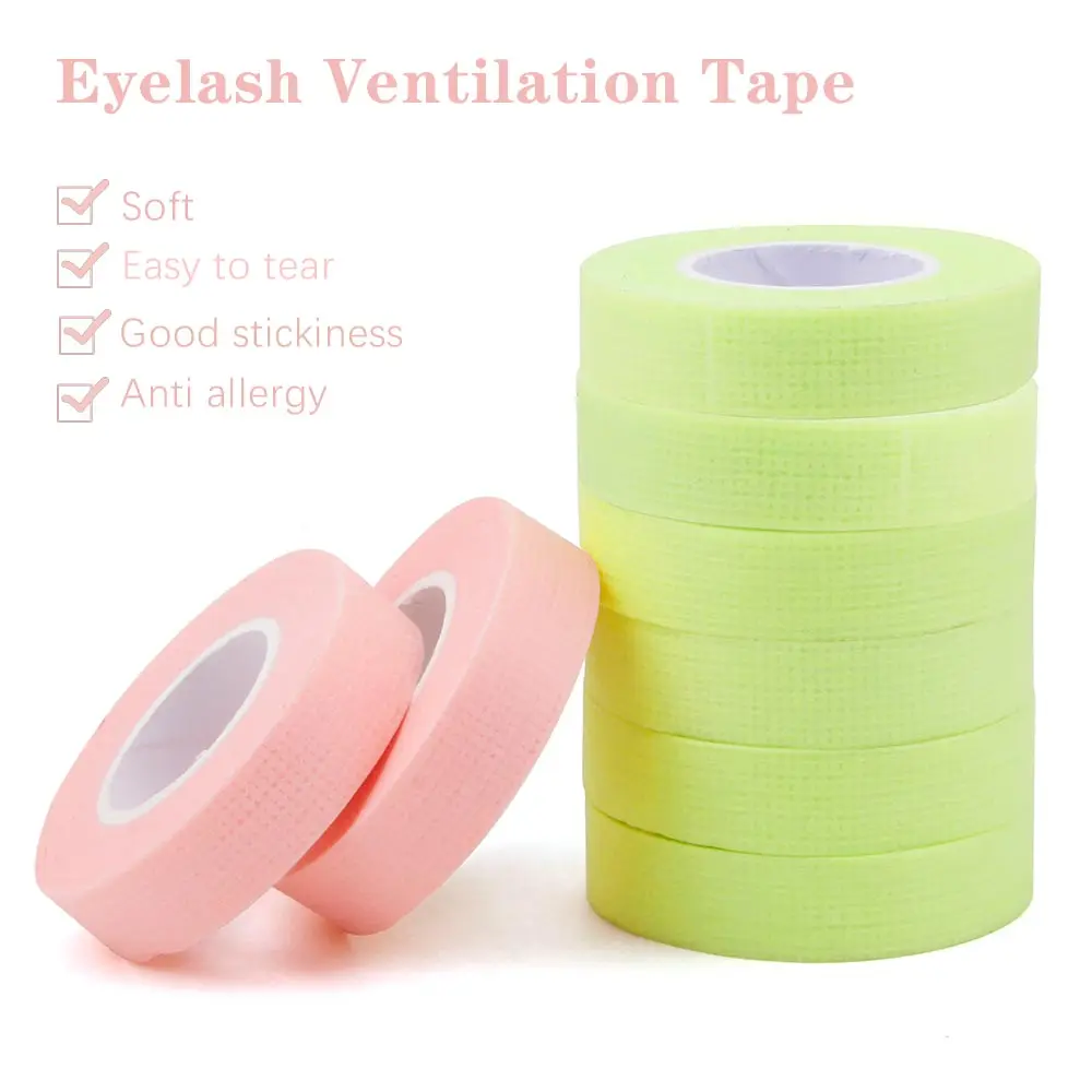 Eyelash Extension Tape 3/5Rolls Eyelash Extension Tape Lint Breathable Non-woven Cloth Adhesive Eyelash Tape Micropore False Lashes Patch Makeup Tools