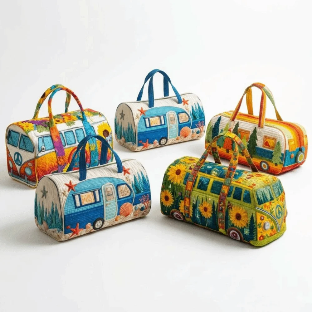 Borsa da Viaggio Trapuntata 3D Trendy Grande Capacità - immagine 2