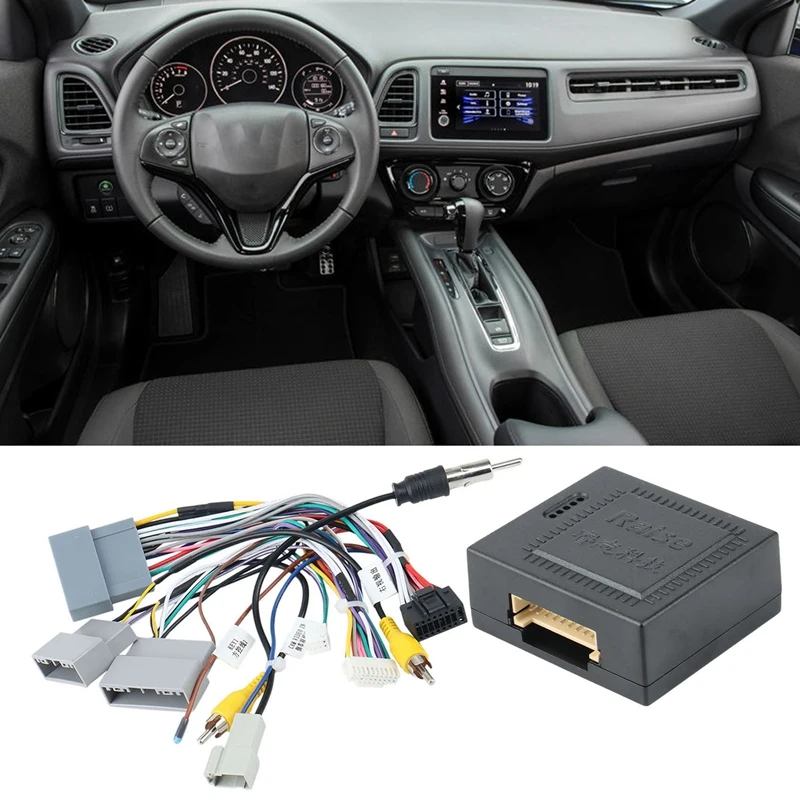 

Car Radio Player 16PIN Android Power Cable Adapter With Canbus Box For Honda City CRV HRV 2016-2019 Multimedia Cable