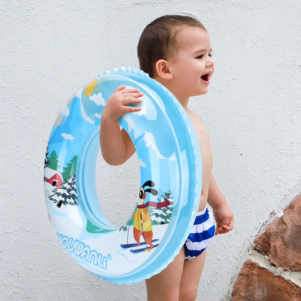 Swimbobo Cartoon Baby Swimming Ring Inflatable Swim Underarm Float Child Pool Floating For Summer Water Sports Toys 2