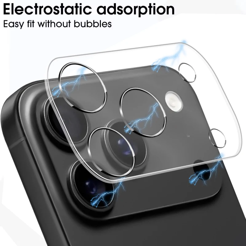 1-4PCS Camera Lens Protector for iPhone 17 Pro Max Lens Protective Glass for iPhone Air 17 16 15 14 Pro Max Plus Tempered Glass 4