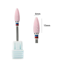 Ceramic Nail Drill Bit for Cuticle and Gel Removal (E17C)