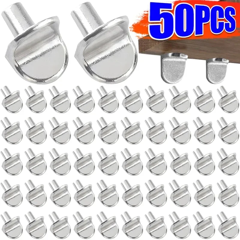 50PCS Shelf Support Pegs L-Shaped Wardrobe Bookcase Wooden Glass Layer Board Furniture Bracket Holder