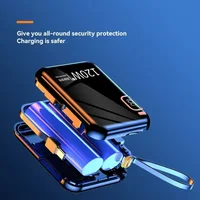 Oneplus Mini batterie externe grande capacité Portable câble bidirectionnel charge rapide détachable Usb vers Type C câble batterie externe 6