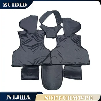 NIJIIIA UHMWPE Soft Armor Panel Front Chest And Back Protection Neck Shoulder Waist Crotch Fully Protective Bulletproof Plate 1