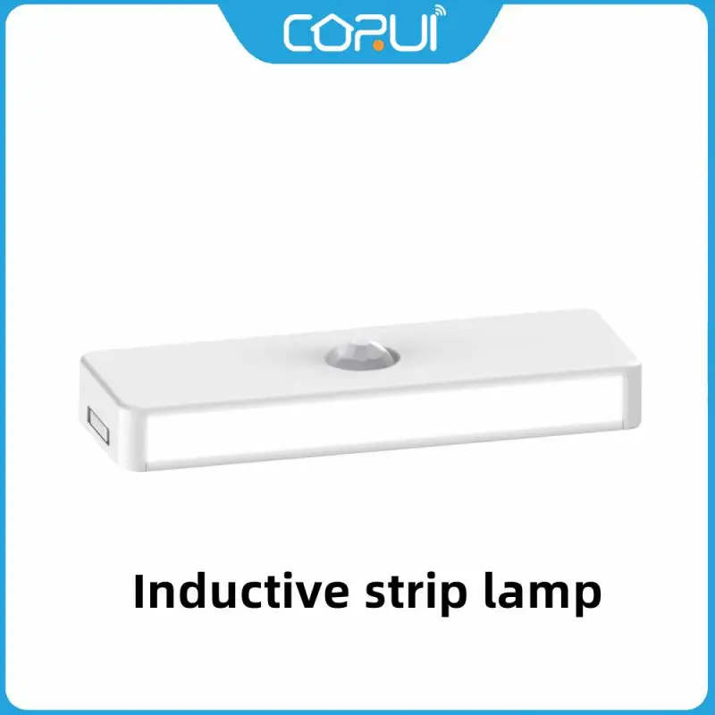 

CORUI Motion Sensor Closet Lights USB Rechargeable 6 LED Cabinet Night Light Ultra Thin Light Bar For Bedroom Cabinet
