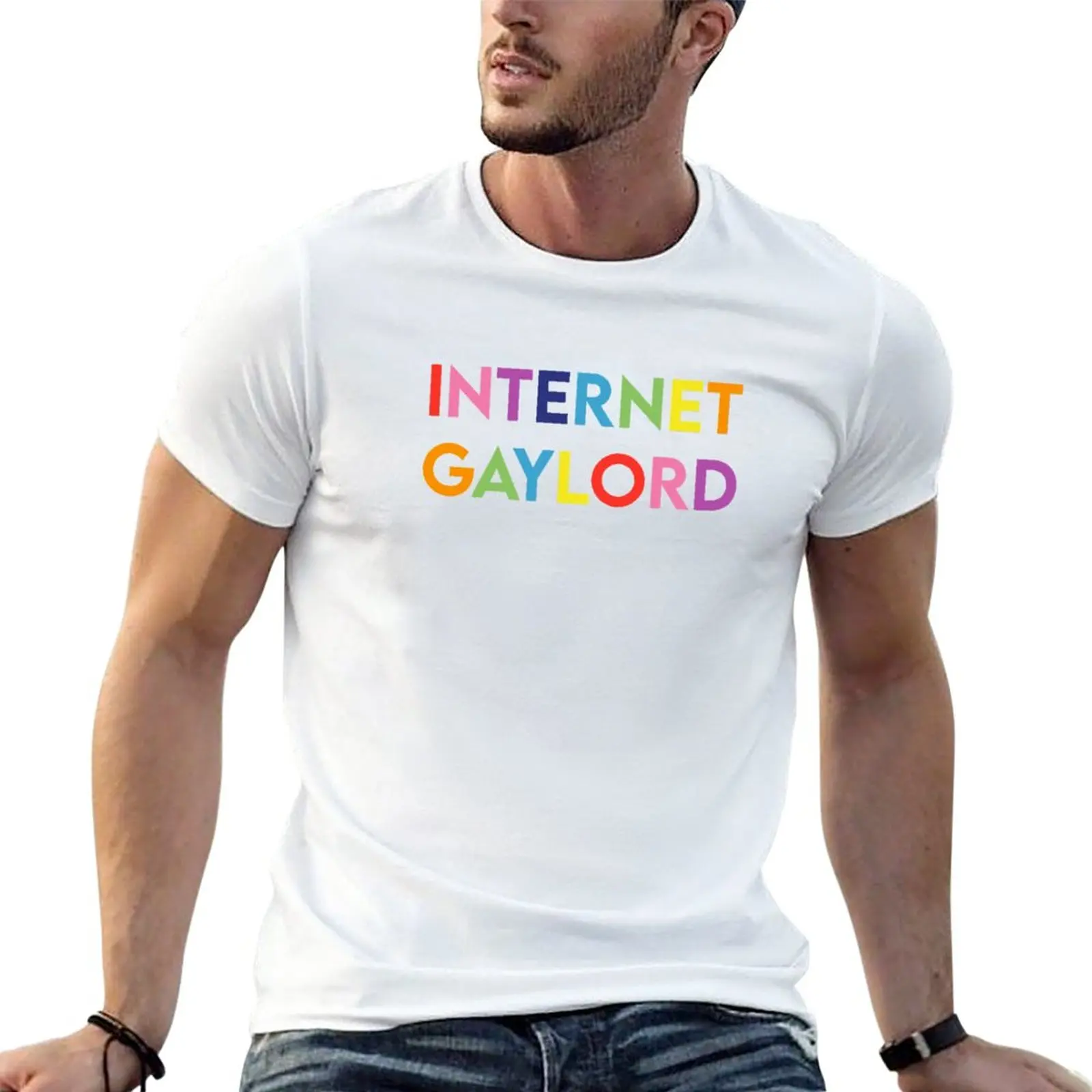 

imallexx - internet gaylord T-Shirt tees Short sleeve tee plain white t shirts men