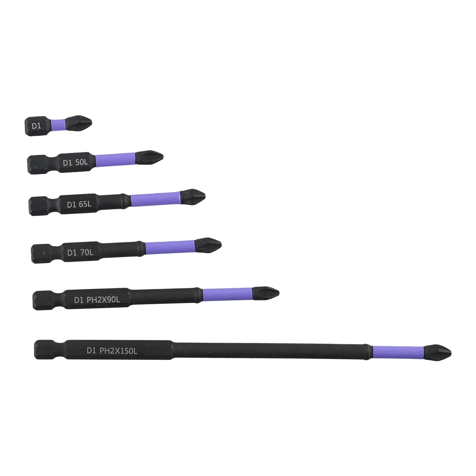 5Pcs Batch Head Enhanced Ph2 Magnetic Batch Head Cacciavite A Croce Set Di Punte Per Trapano A Percussione 6 Pezzi 25 150Mm Per Impieghi Gravosi